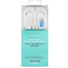 Auriculares cable lightning tipo earpods Microfono manos libres control volumen Compatibles con Apple iPhone iPad iPod Blanco