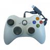 Mando compatible con consola Xbox 360 y PC * Blanco con cable USB * Joystick ergonómico de alta precisión