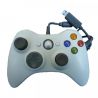 Mando compatible con Xbox 360 y PC ordenador Blanco con cable