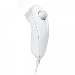 Mando compatible con Nintendo Wii Nunchuck * Nunchaku Joystick Blanco * Cable corto * Fácil conexión