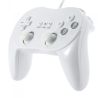 Mando compatible con Nintendo Wii Clásico Pro con cable Blanco