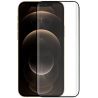 COOL Protector de pantalla compatible con IPHONE 12 PRO MAX * Cristal templado Borde negro * Alta resistencia