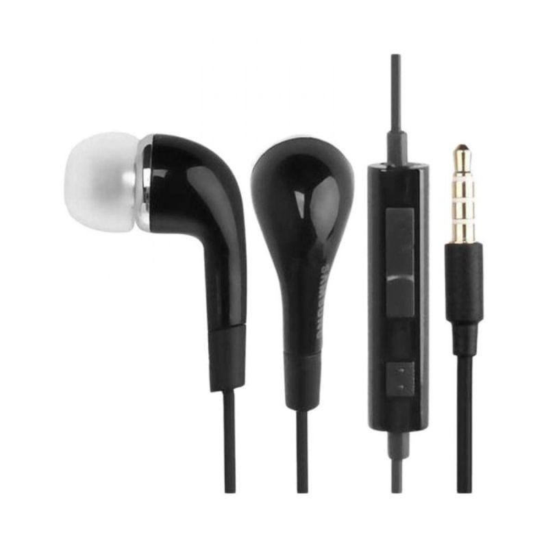 Auriculares Samsung original EHS64 con control de volumen y micrófono Manos libres Cable jack 3.5mm Negro