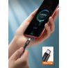 Cable de carga rápida 3.1A USB tipo C para móvil y tablet cable trenzado resistente longitud 1 metro color plata