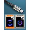 Cable de carga rápida 3.1A USB tipo C para móvil y tablet cable trenzado resistente longitud 1 metro color plata