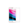Protector de pantalla compatible con IPHONE 7 PLUS / 8 PLUS Cristal templado Borde blanco plano dureza 9H