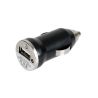 Cargador adaptador para mechero coche USB universal 1A color negro para smartphone y GPS