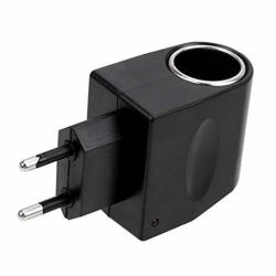 Adaptador mechero coche hembra a red pared enchufe macho entrada 110-240V salida DC 12V 500MA potencia 6W