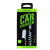 Cargador para mechero coche con cable conector Apple lightning iPhone iPad iPod 1A Blanco