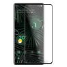 Protector de pantalla compatible con GOOGLE PIXEL 6 PRO Cristal templado Borde negro full glue compatible huella