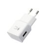 Cargador compatible universal adaptador red pared USB carga rápida 2A color blanco para móviles y tablets