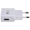 Cargador compatible universal adaptador de red pared USB Carga rápida 2A - Blanco