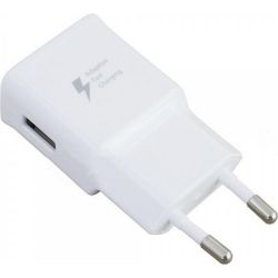 Cargador compatible universal adaptador de red pared USB Carga rápida 2A - Blanco