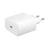 SAMSUNG original Cargador adaptador de red pared tipo C carga super rápida 45W EP-TA845 + Cable Blanco