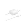 SAMSUNG original Cargador adaptador de red pared tipo C carga super rápida 45W EP-TA845 + Cable Blanco