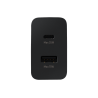 SAMSUNG original Cargador adaptador red pared USB y tipo C carga super rápida 35W modelo EP-TA220 negro