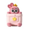 PICOCICI Mochila infantil Goma EVA con peluche conejo rosa para niños y niñas preescolar guardería colegio