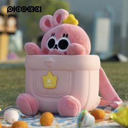 PICOCICI Mochila infantil Goma EVA con peluche conejo rosa para niños y niñas preescolar guardería colegio