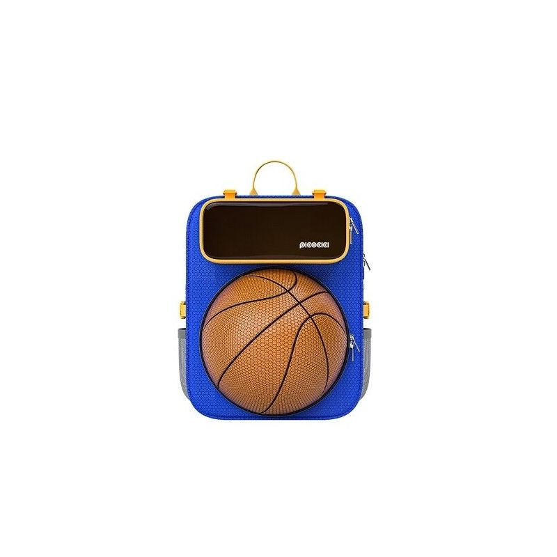 PICOCICI K37 Mochila infantil juvenil deporte con bolsillo para pelota fútbol baloncesto niños colegio primaria