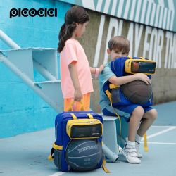 PICOCICI K37 Mochila infantil juvenil deporte con bolsillo para pelota fútbol baloncesto niños colegio primaria