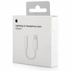 CAJA ABIERTA Apple Original Cable adaptador lightning macho a jack 3.5mm hembra para iPhone iPad 8cm modelo MMX62ZM/A A1749