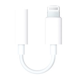 CAJA ABIERTA Apple Original Cable adaptador lightning macho a jack 3.5mm hembra para iPhone iPad 8cm modelo MMX62ZM/A A1749