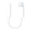 Cable adaptador compatible conector lightning macho a jack 3.5mm auriculares hembra Blanco 8cm para iPhone iPad MMX62ZM/A