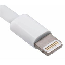 Cable adaptador jack 3.5mm audio auriculares macho a conector Apple lightning macho Control de volumen 1m Blanco