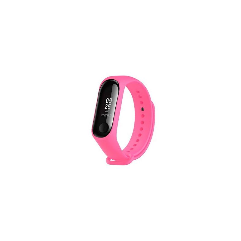 Correa compatible XIAOMI MI BAND 5 / MI BAND 6 / MI BAND 7 silicona Ajustable - Negro azul gris rojo rosa chicle verde