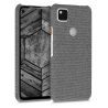 Funda compatible con GOOGLE PIXEL 4A 4G Carcasa protectora trasera resistente dura forrada en tela - GRIS