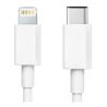 Cable de carga y datos conector Apple lightning 8 pin a Tipo C USB-C compatible iPhone iPad iPod blanco 1m 2m