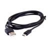 Cable USB macho a Micro USB macho Carga y transferencia de datos / 1m Negro