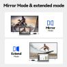 Adaptador convertidor USB macho 3.0 / 2.0 a VGA hembra 1080p para pantalla múltiple en PC portátil