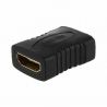 Adaptador alargador HDMI hembra a HDMI hembra Doble Negro