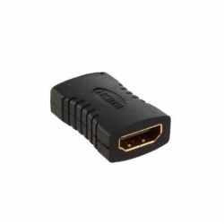 Adaptador alargador HDMI hembra a HDMI hembra Doble Negro