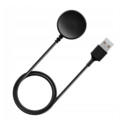 Cable cargador USB compatible con Samsung Galaxy Watch Active / Active 2 / Watch 3 / 4 / 5 / 5 Pro / 6 ⋆ Color negro
