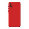 Funda compatible con SAMSUNG GALAXY A51 4G silicona flexible lisa 3D cubre cámara trasera color rojo brillante