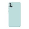 Funda compatible con SAMSUNG GALAXY A51 4G silicona flexible lisa 3D cubre cámara trasera color rojo brillante
