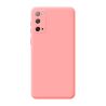 Funda compatible con SAMSUNG GALAXY S20 FE silicona flexible lisa 3D cubre cámara trasera color rosa pastel