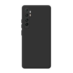 Funda compatible con XIAOMI MI NOTE 10 LITE silicona flexible lisa 3D cubre cámara trasera color rosa fucsia