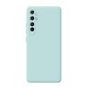 Funda compatible con XIAOMI MI NOTE 10 LITE silicona flexible lisa 3D cubre cámara trasera color rosa fucsia