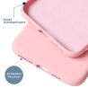 Funda compatible con XIAOMI MI NOTE 10 LITE silicona flexible lisa 3D cubre cámara trasera color rosa fucsia