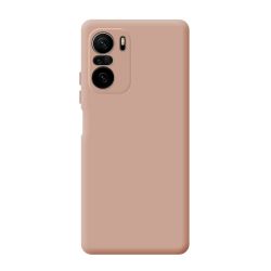Funda compatible con XIAOMI MI 11I / POCO F3 / K40 PRO silicona flexible lisa 3D cubre cámara trasera color rojo