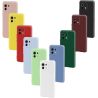 Funda compatible con OPPO F11 PRO silicona flexible lisa 3D cubre cámara trasera colores azul gris rosa y verde