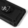 COOL Funda compatible con SAMSUNG GALAXY S21 ULTRA carcasa hard semi rígida con anilla soporte integrada color negro