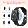 Cable cargador USB compatible con APPLE WATCH base de carga magnética inalámbrica color blanco