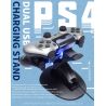 Base de carga para 2 mandos Sony PS4 / Slim / Pro / PlayStation 4 Soporte cargador USB Dual LED gamepad