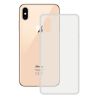 Funda compatible con IPHONE XS MAX silicona flexible lisa semi transparente mate opaca con protección ligera