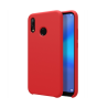 Funda compatible con HUAWEI P30 LITE silicona flexible suave lisa color rojo brillante