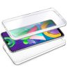 Funda doble 360º compatible con SAMSUNG GALAXY M21 Frontal silicona y trasera policarbonato Transparente